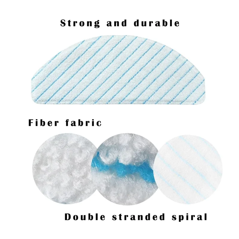 12 قطعة منصات التطهير القابل للتصرف ل Ecovacs T8/T8 +/T8 AIVI/ N8/N8 Pro/N8 Pro +/T9/T9 + ملحقات المكنسة الكهربائية