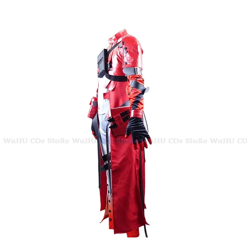 Gioco Wuthering Waves Cosplay Scar Costume Cosplay cicatrice parrucca uomo Set completo orecchini cicatrice donna uomo Halloween Party Roleplay Costume