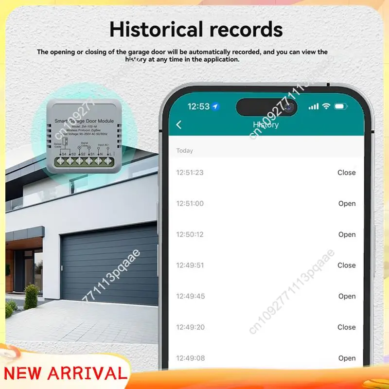 N84R Tuya Zigbee Garage Door Controller Module Opener Smart Life APP Remote Control Works For Alexa Google