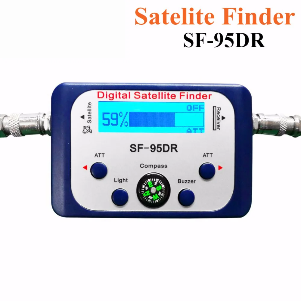 Détecteur de satellite numérique 950-2150MHz Compteur SF-95DR Récepteur SatexhausRécepteur de signal TV Décodeur Sat DVB-T Satfinder Dropshipping