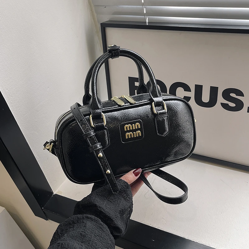 

Trendy Solid Color Crossbody Bag Women's Elegant Vintage Handbag Minimalist Leather Commuter Purse Luxury Paris Fashion