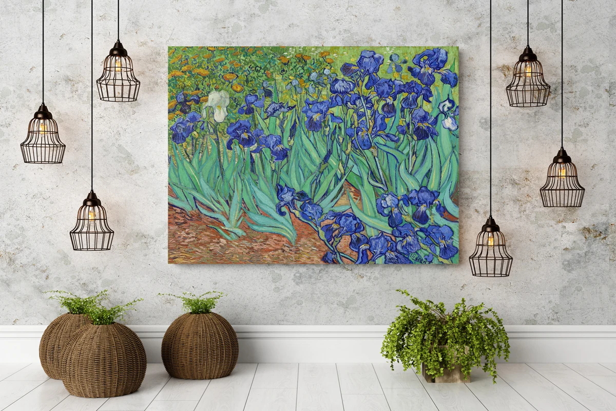 Irise by Vincent Van Gogh, 100% Hand‑Painted Oil Reproduction on Linen Canvas, Museum‑Quality