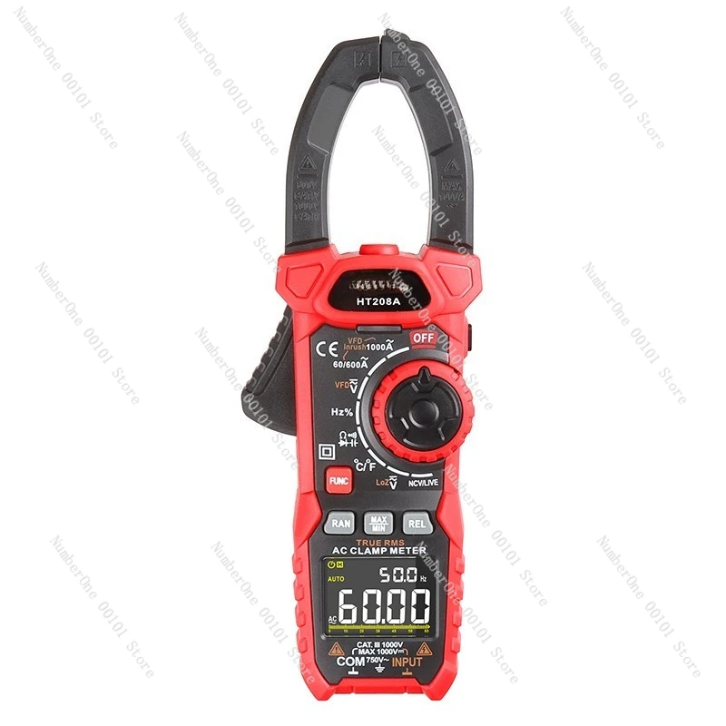 

HT208A & HT208D 1000A High Current Clamp Multimeter 6000 Temperature Measurement Universal Meter