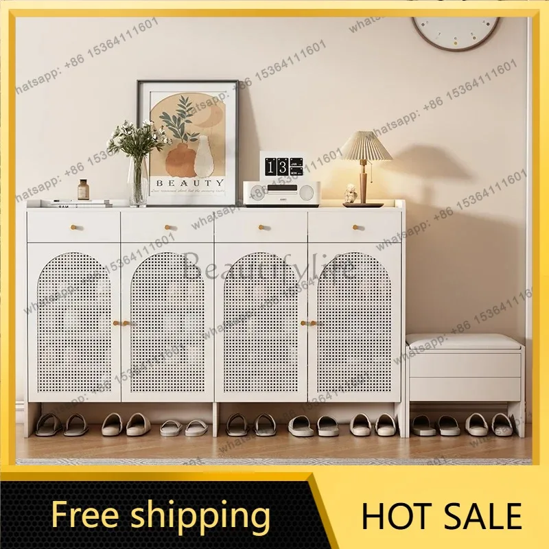 With Seat Storage Shoe Cabinet Luxury Vertical Shelves Hallway Cheap Shoe Cabinets Closet White Gabinete