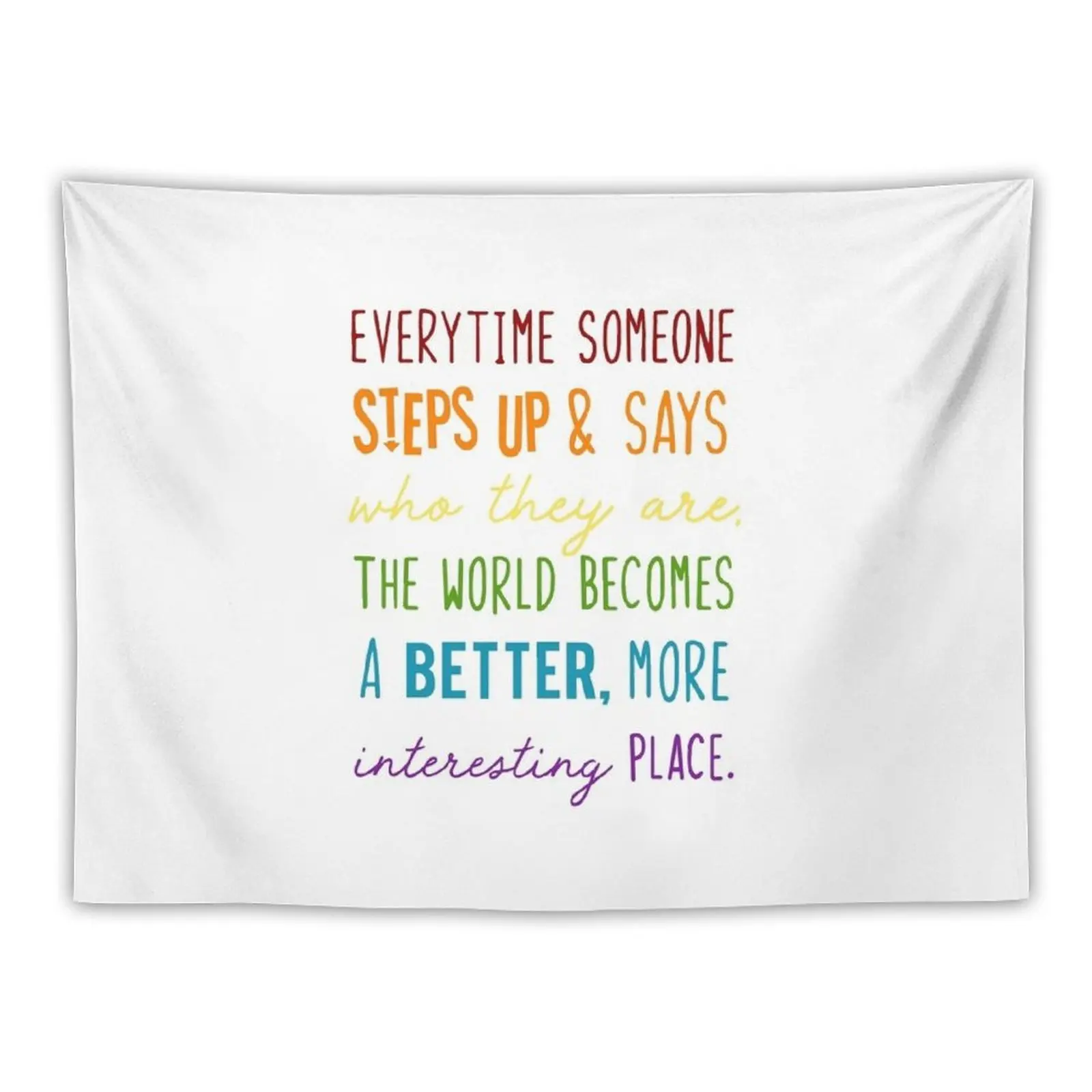 

Captain Holt LGBTQ+ Quote Tapestry Room Decorating Aesthetic Bathroom Decor Bedrooms Decorations