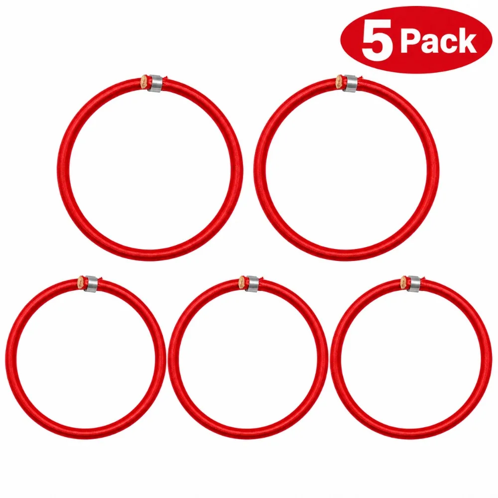 5pcs Versatile Trampoline Elastic Rope Wear-resistant Durable Trampoline Tie Downs Straps Replacement Parts Stretch Cord
