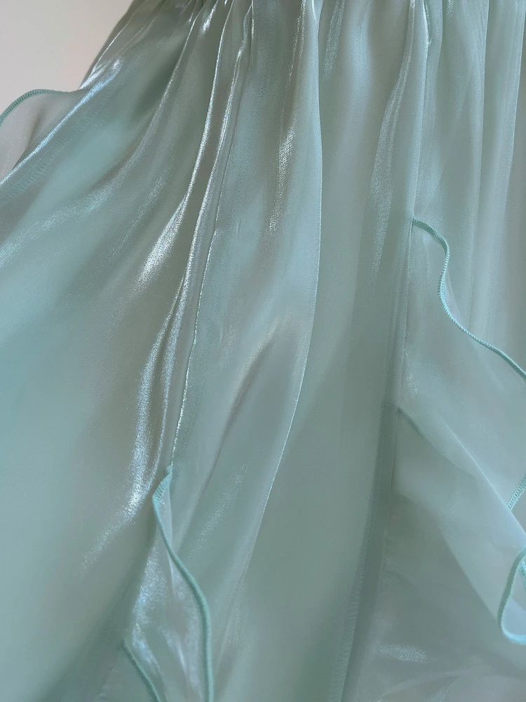 

een Luxe Chiffon Svel Wrap Gown with Sexy Sweetheart Sle And Layered Skirt Faionable Chiffон Floor Length Dr