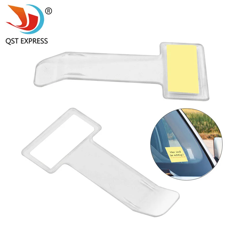 3pcs Receipt Plastic Clip Invoice Holder Qualification Certificate Clip Parking Ticket Temporary Namecard Holder