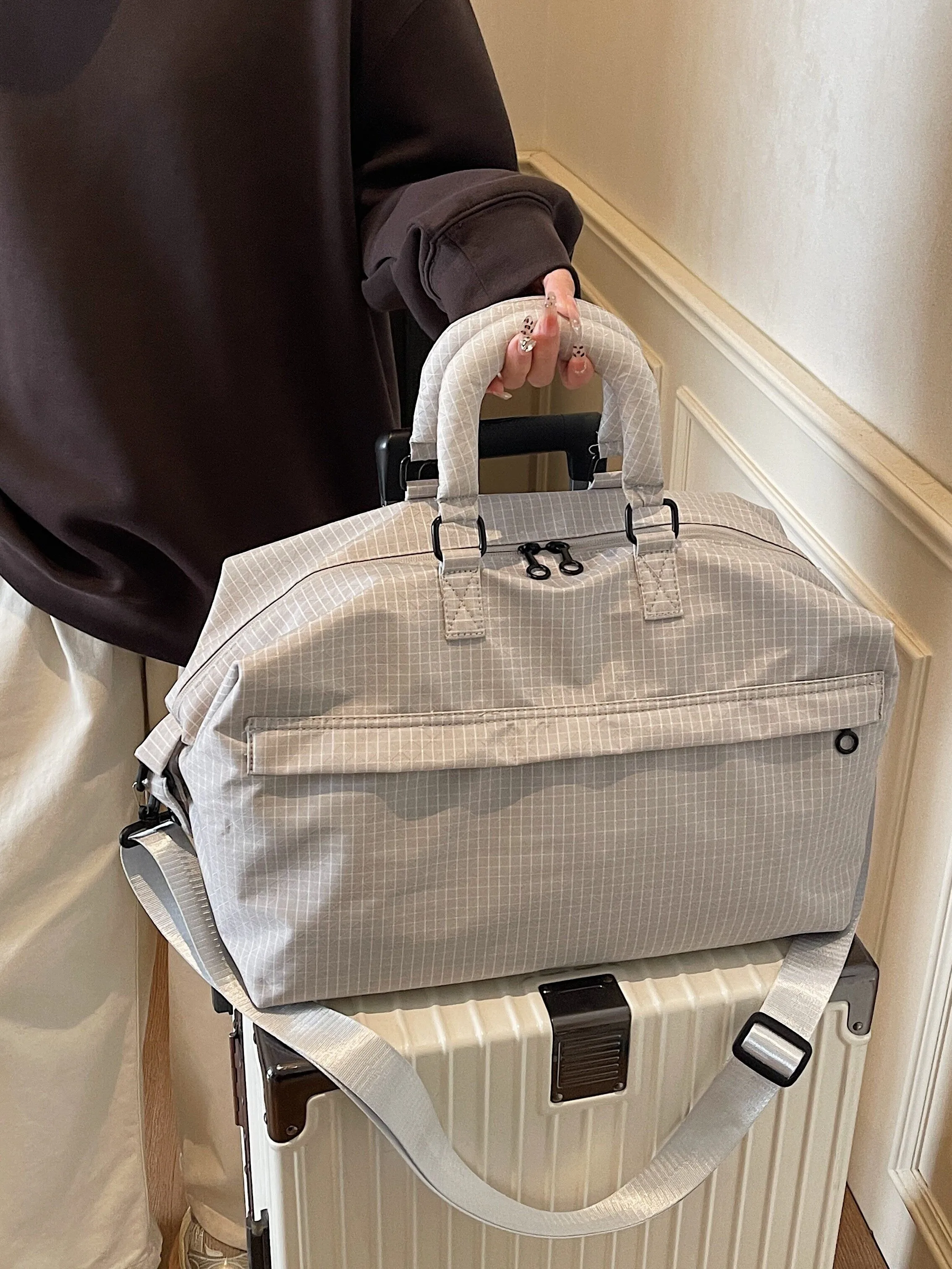 large-capacity-travel-bag-women's-short-trip-handheld-crossbody-bag-men's-business-trip-check-in-bag-fitness-bag