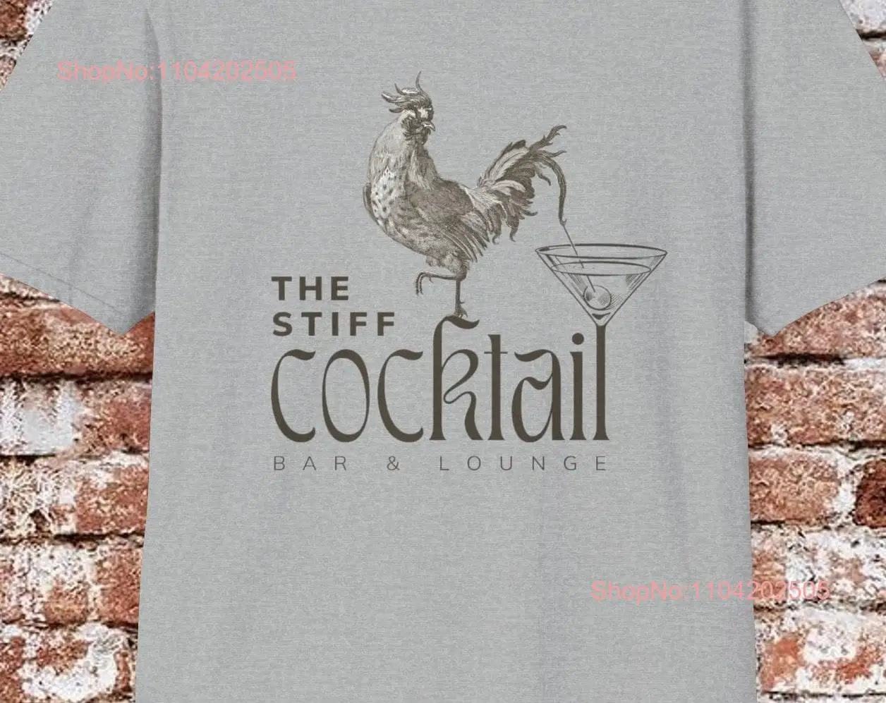 The Stiff Cocktail bar funny T shirt Dad joke novelty offensive adult humor fun cool ice breaker gift for him crazy