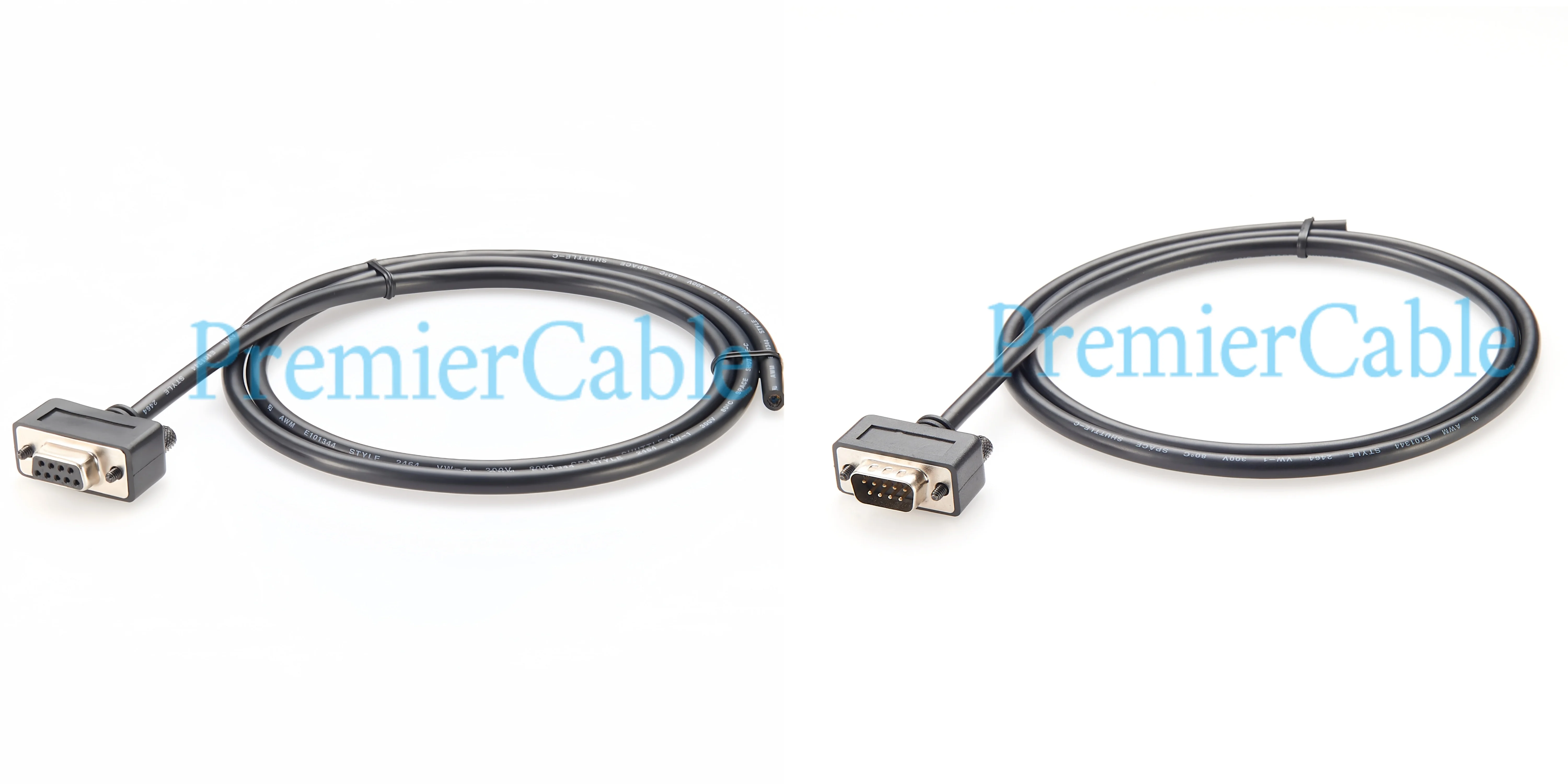 180-Grad-Low-Profile-DB9-RS232-Seriellkabel, kompaktes, schlankes D-Sub-9-Pin-RS232-Buchsenkabel, einseitig, für Computer-POS – Detail 1
