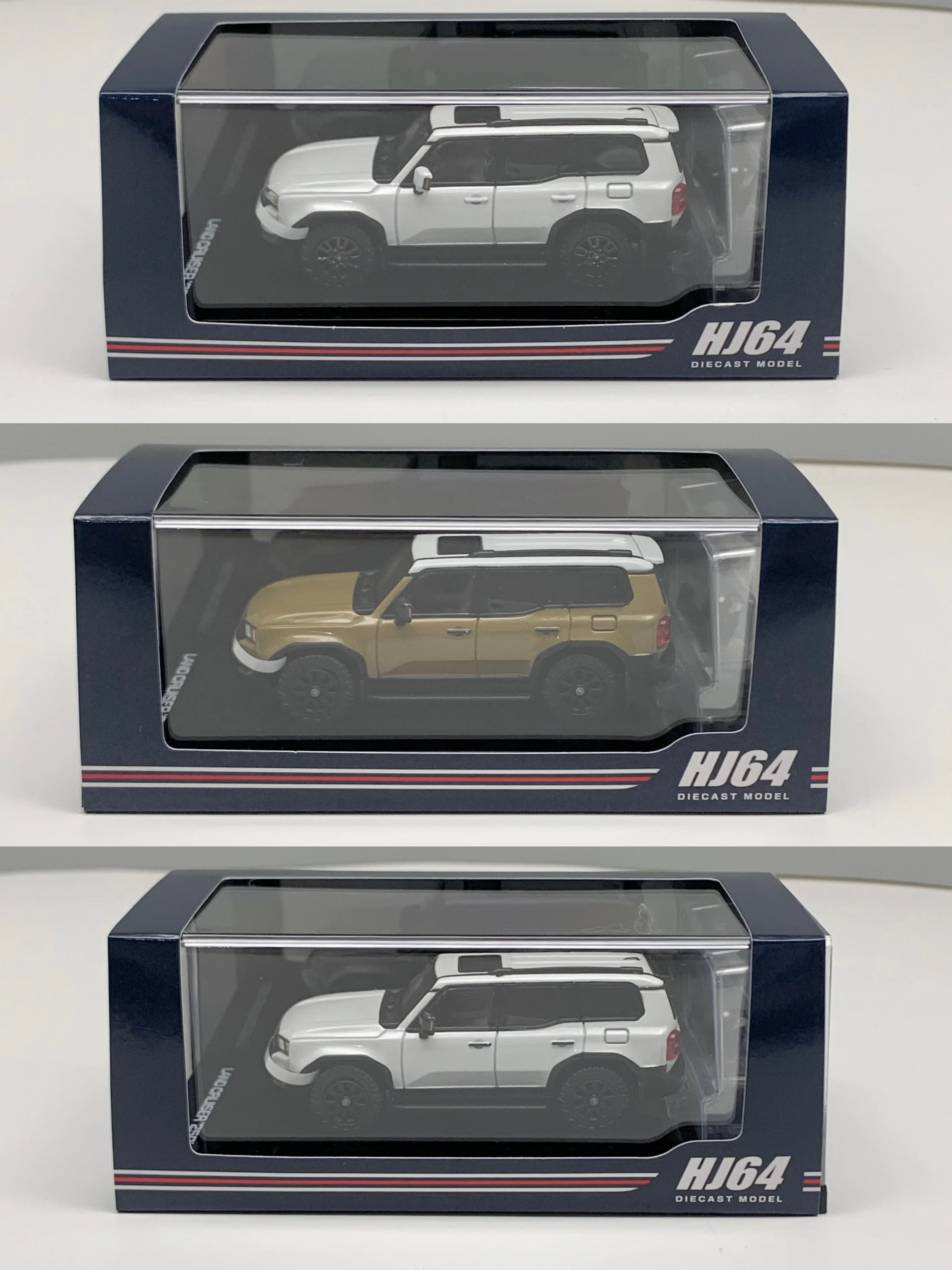 Hobby Japan 1:64 Land Cruiser LC250 ZX/VX RHD SUV Simulation Limited Edition Resin Metal Static Car Model Toy Gift
