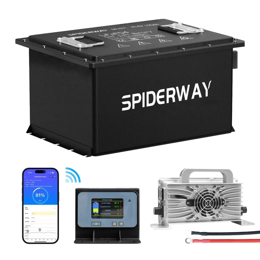 36V(38.4V) 105Ah Universal LiFePO4 Lithium Battery for EZGO Club Car Yamaha Cushman Marathon