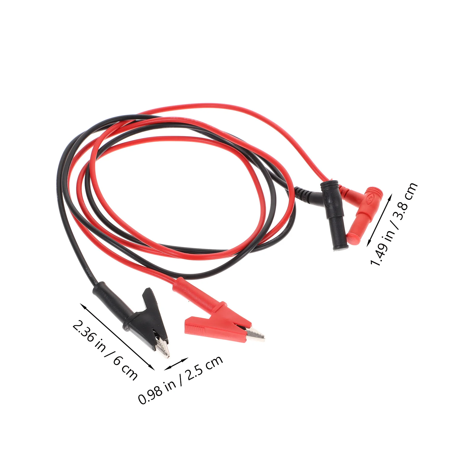 Pinzas de cocodrilo para multímetro, sonda de prueba para cables de reparación de automóviles eléctricos, Cable de prueba duradero y confiable, 1 par