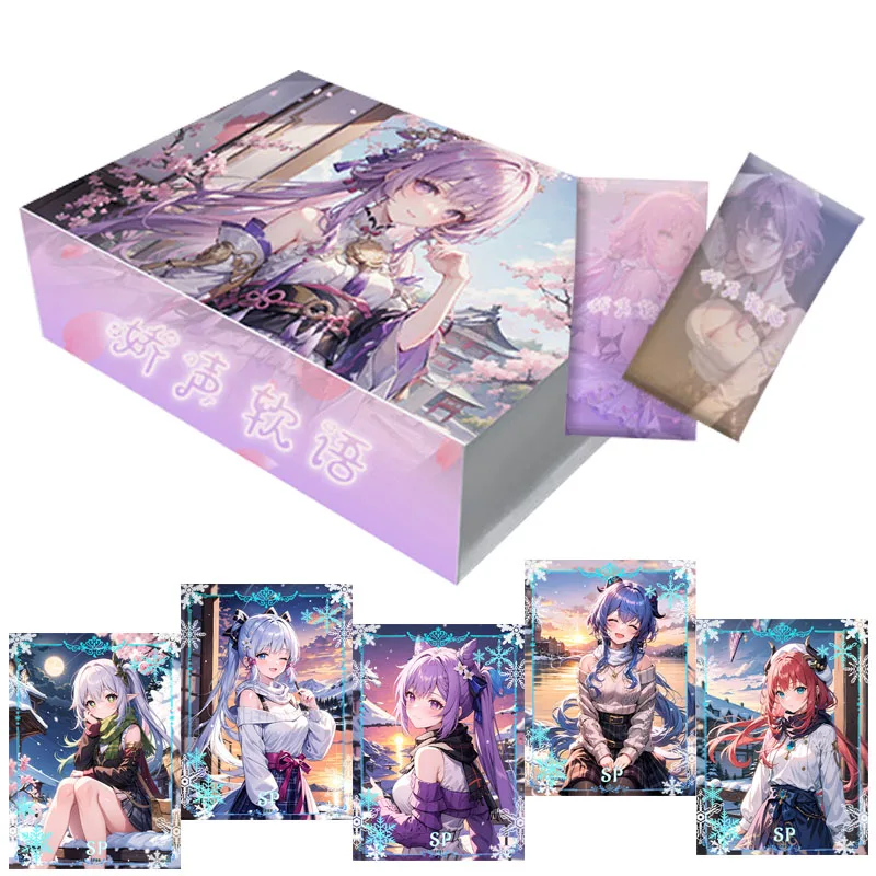 

Tender Voice Whisper Goddess Story Collection Cards Anime Girls Rare Limited Peripheral Card Booster Box Doujin Toys Hobby Gifts