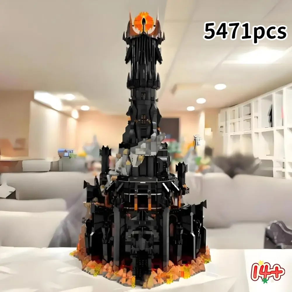 

2026 5471Pcs Lord Rings Barado Fortress Barad-Dur Dark Tower Model 10333 Bricks Kit The Best Birthday Gifts