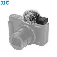Manguito de viento de zapata fría JJC para Sony ZV-E10 II ZV-1 II ZV-E1 ZV-1F ZV-E10 ZV-1 parabrisas de micrófono de cámara con soporte de zapata fría