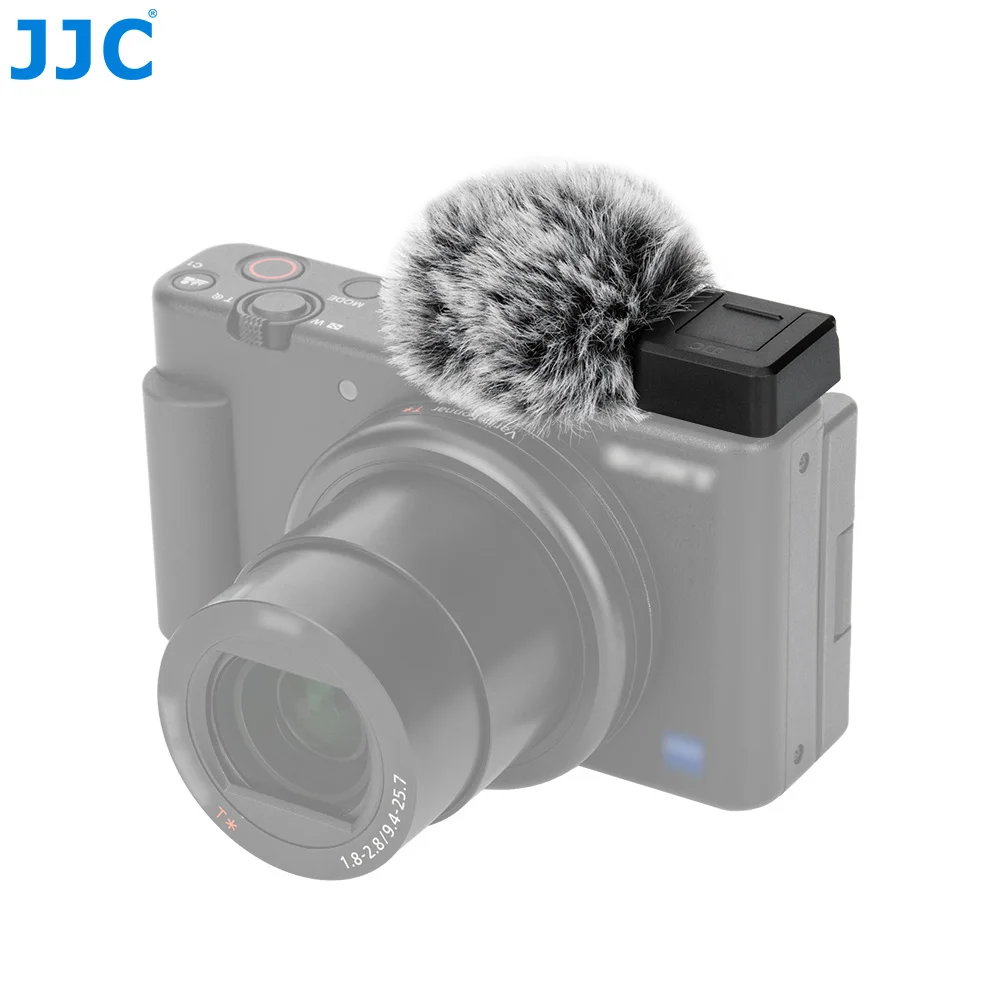 JJC Cold Shoe Wind Muff for Sony ZV-E10 II ZV-1 II  ZV-E1 ZV-1F ZV-E10 ZV-1 Camera Microphone Windscreen with Cold Shoe Mount