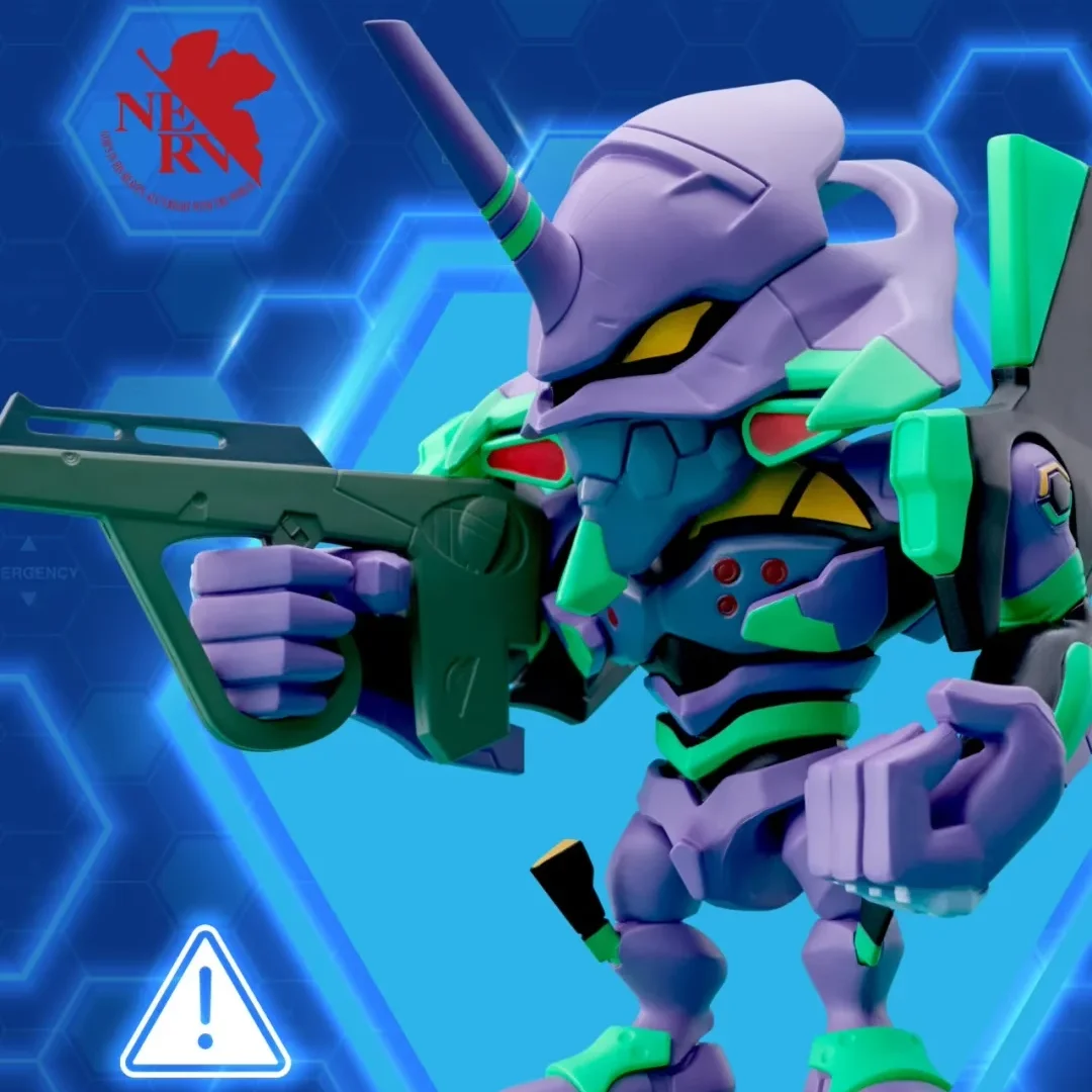 Bandai QMSV-C EVANGELION New Century Gospel Warrior Blind Box Tide Play EVA First Machine Number Q Edition Peripherals