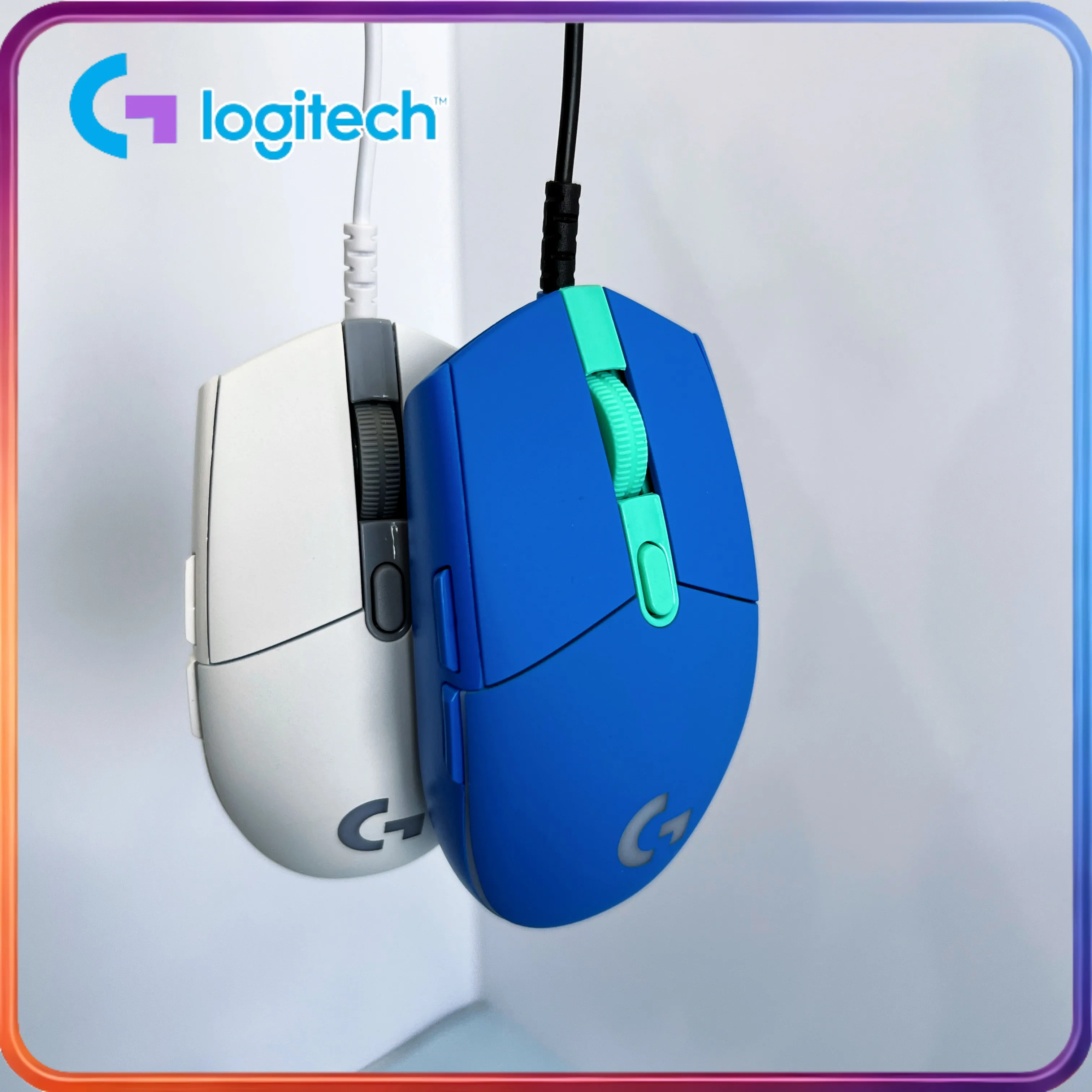 

Игровая мышь Logitech G102/G203 с эргономичным дизайном и кабелем 2,1 метра (совместима с настольными ПК и ноутбуками)