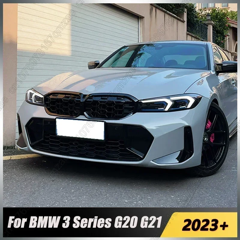 Front Grill Body Kit For BMW 3 Series G20 G21 LCI 2023-2024 Front Grill Grille Grid Tuning Accessories