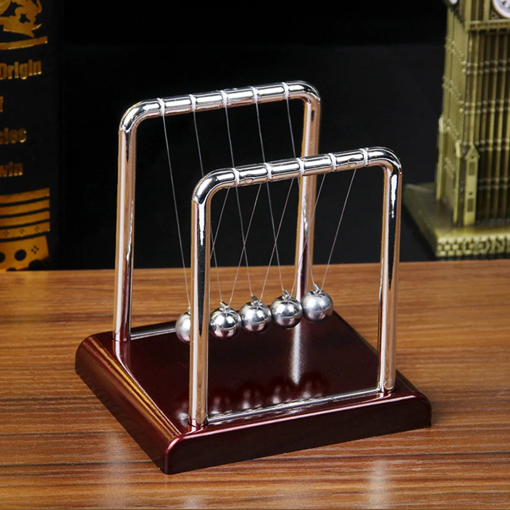 

Newton Ball Pendulum Square Bumper Abs Desk For Home Office Decor Medium Size Educational Gift Kids Adults