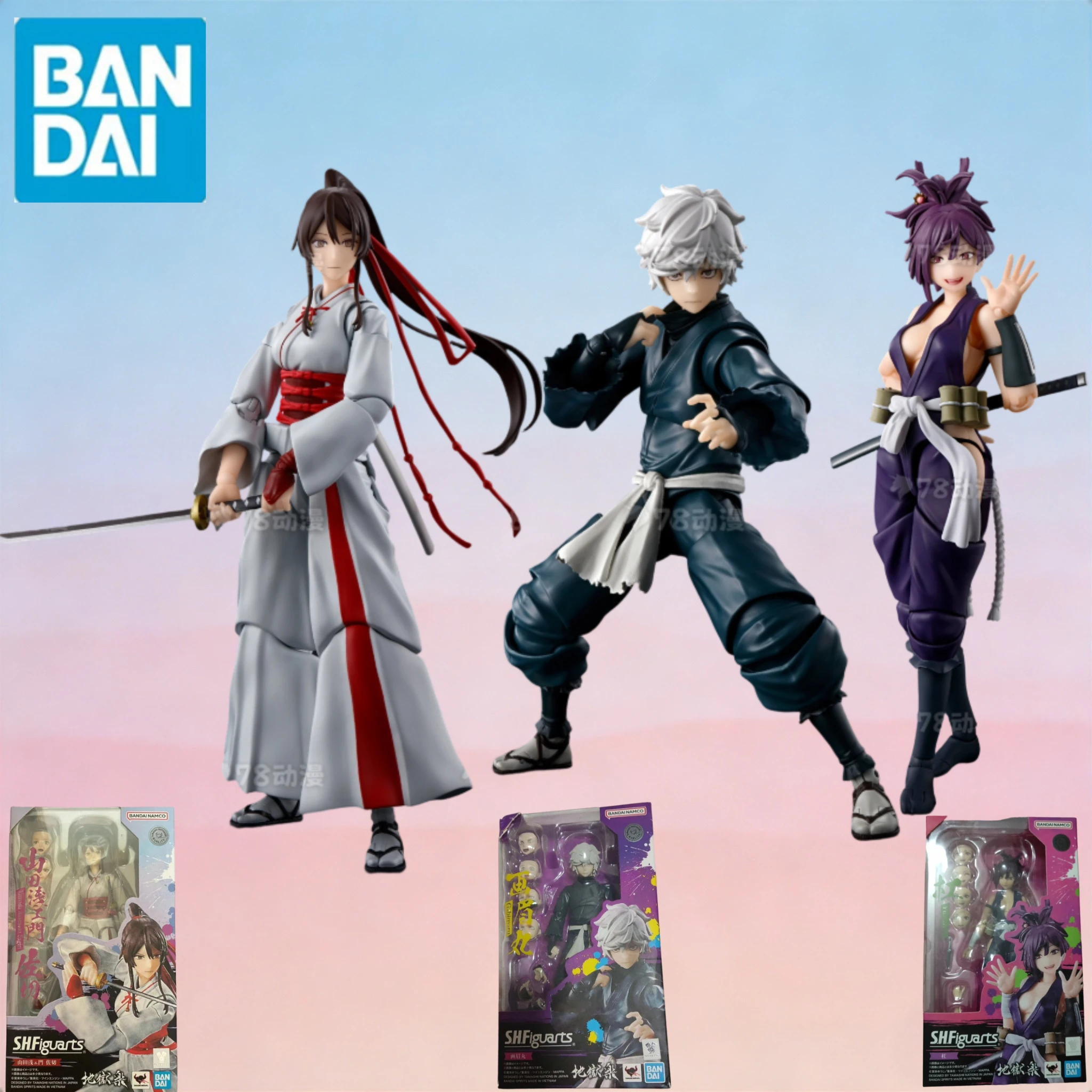 

В наличии: Коллекционная фигурка Bandai SHF Jigokuraku Maruta Sumire Tomosuki Female Ninja Gou, масштаб 1/12, модель для подарка