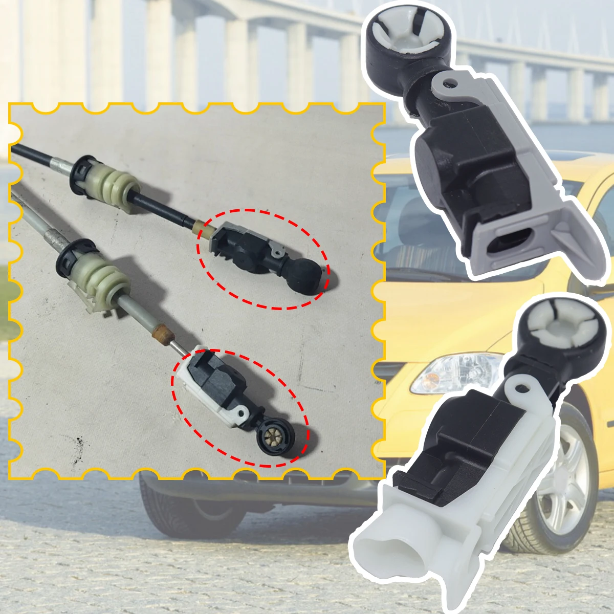 

Для VW FOX 5Z Ван Трос переключения передач Селектор рычага переключения Ручной переключатель переключения Концевой стержень Соединительный кабель Боудена Тяга Автомобильные аксессуары