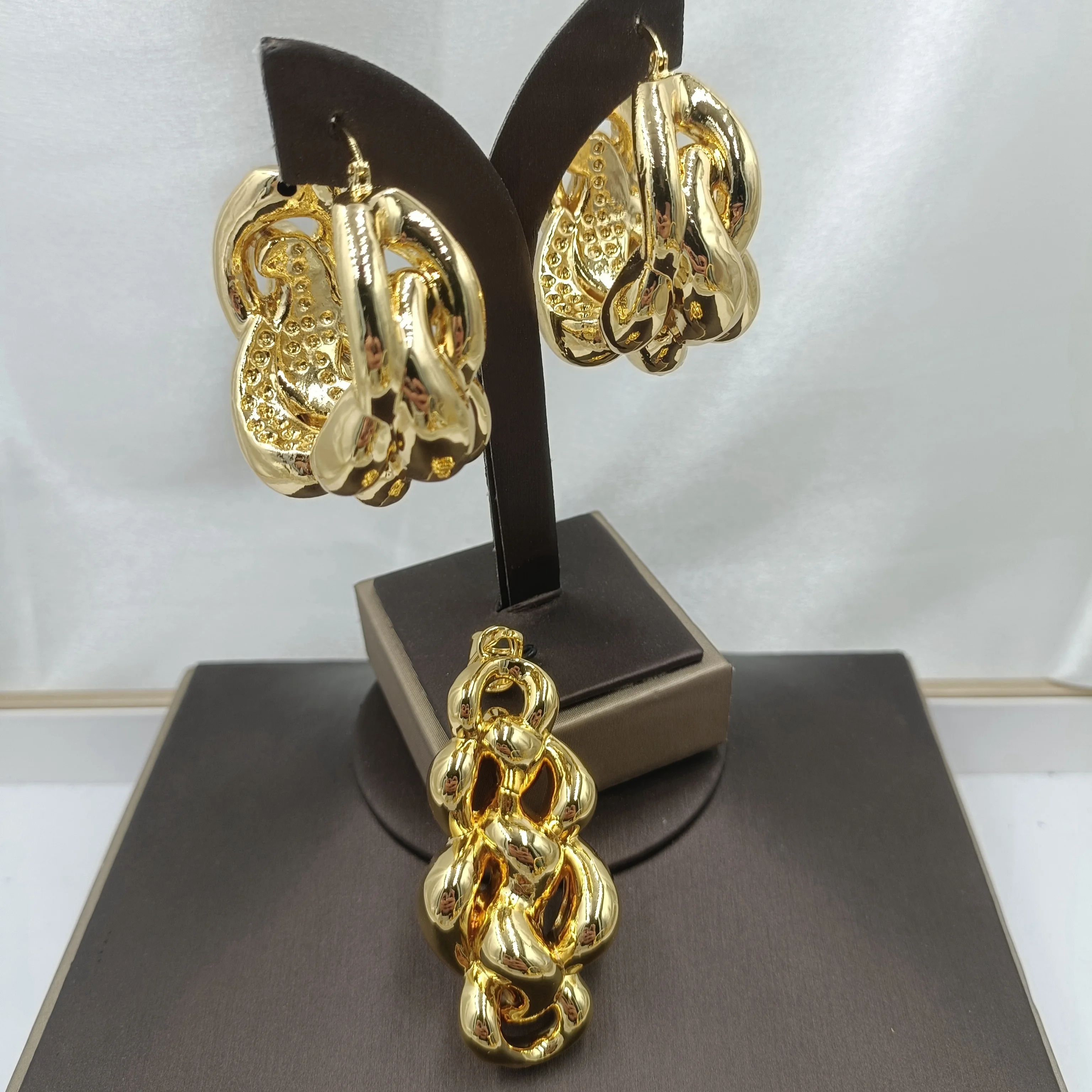 

Специальный уникальный легкий ювелирный набор из двух предметов: модные серьги-колье для свадьбы и вечеринок, бесплатная доставка