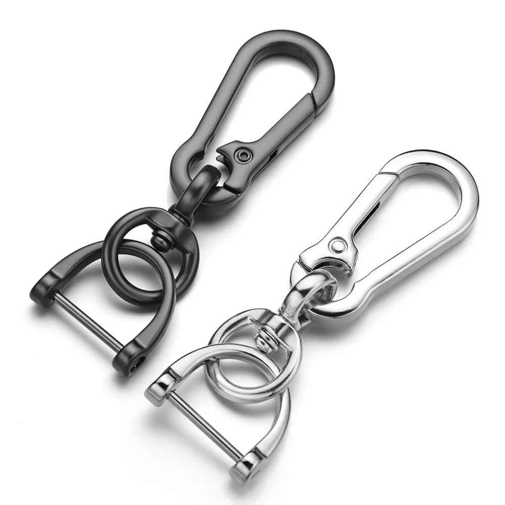 Creative Metal Car Keyring Keychain Men\'s Key Chain Holder High-Quality Horseshoe Buckle Hanging Key Ring Accessories K411