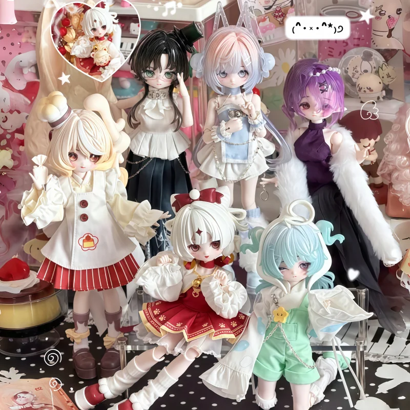 สต็อก Come4free Minty V3 Fortune Slip Spirit Blind Box 1/8 ฟิกเกอร์น่ารักสะสม ของตกแต่งโต๊ะทำงาน ของเล่นยอดนิยมช่วงคริสต์มาส