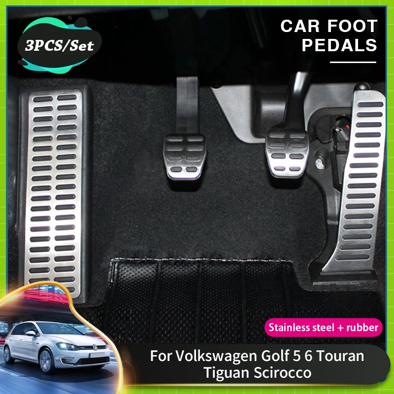 

Car Foot Pedal For VW Golf 5 Acessories Volkswagen Golf 6 MK5 6 Tiguan Touran Scirocco Skoda Octavia Superb Foot Pedals Covers