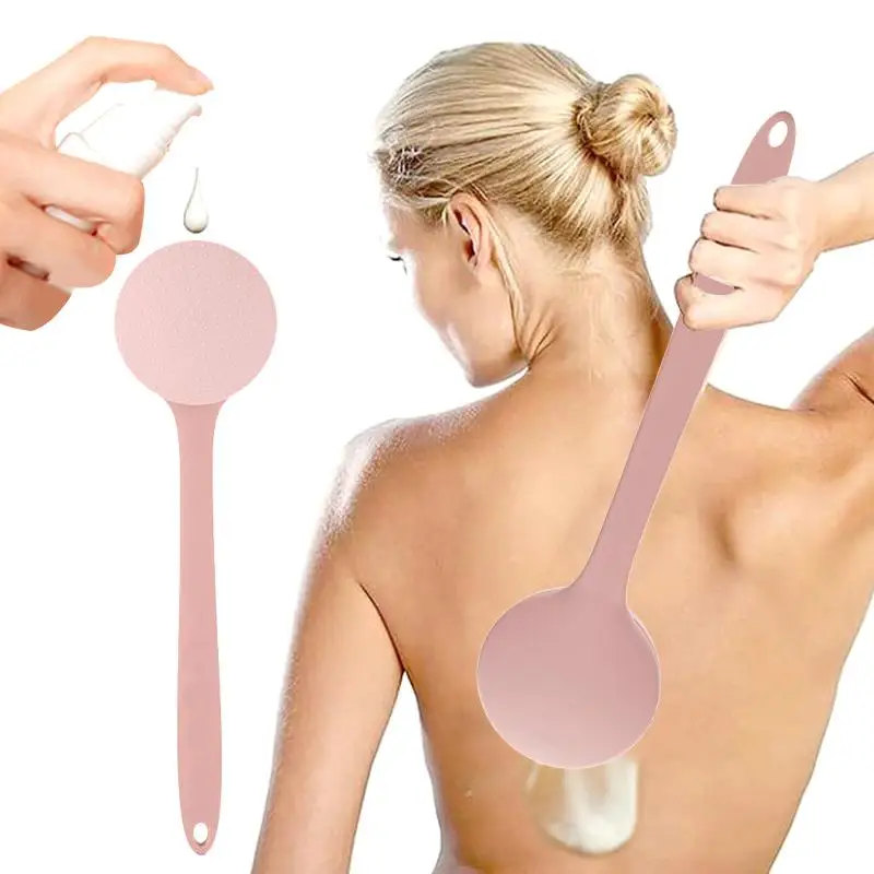 New Multi-Function Lotion Sunscreen Ointment Applicator Long Handle Body Cleaner Shower Brush Free Sunscreen Back Applicator