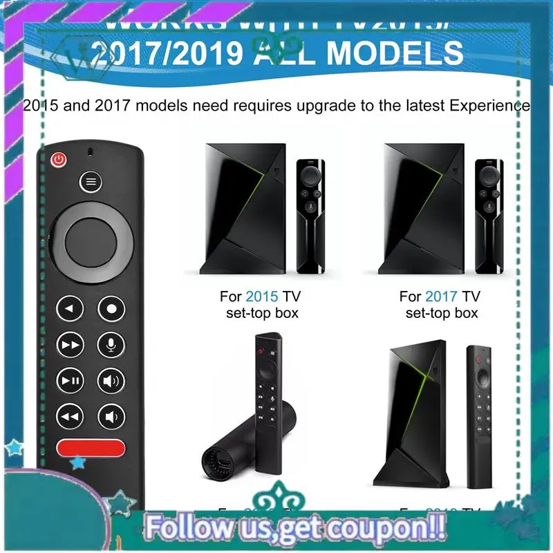 Upgraded TV Voice Remote Controller For  Shield TV Pro 2015 2017 2019 TV Cube Stb Remote Control With Voice Function