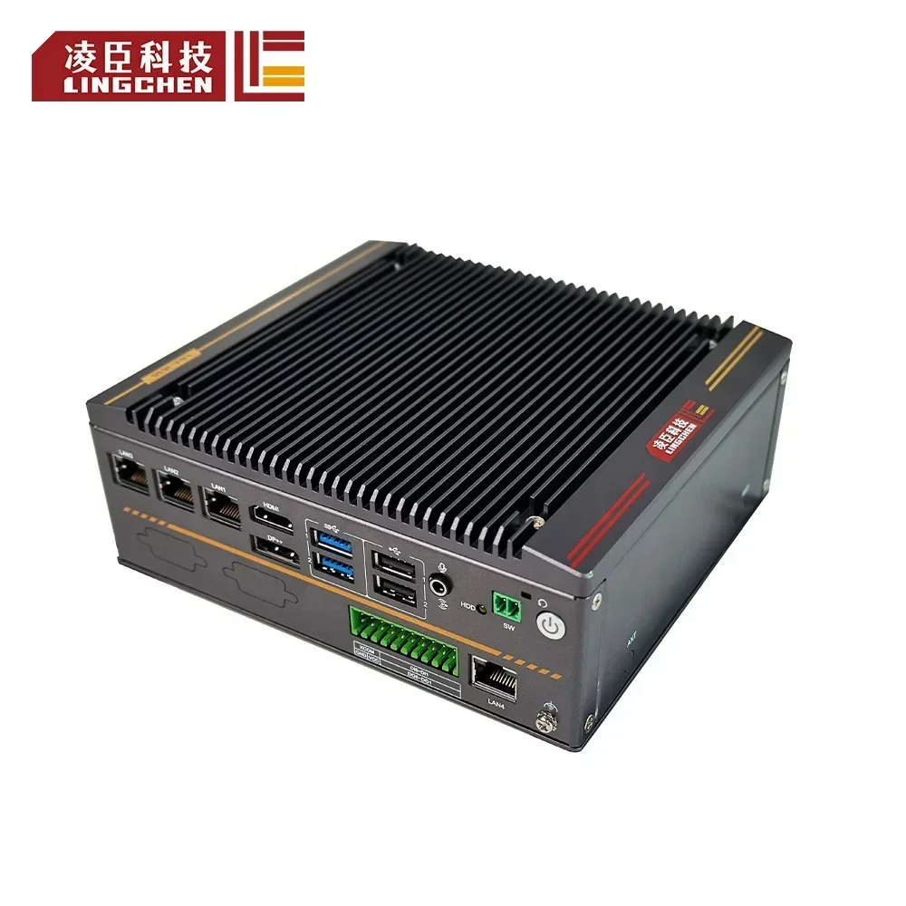 Lingchen embedded industrial pc linux computer factory  business pc  fanless computer LBX-J630 box