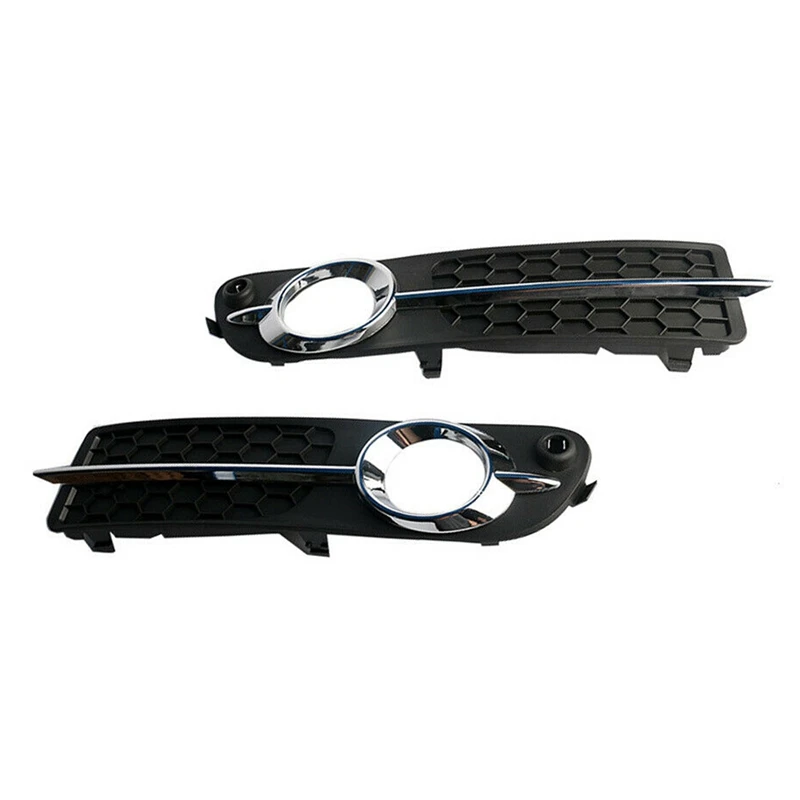 Hot-A015-30790919 30790920 Front Bumper Fog Light Covers Fog Lamp Grilles For Volvo S80 V70 2008 2009 2010