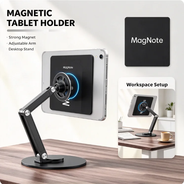 Universal Magnetic Sticker Mount for IPad Tablets Handheld E-book Reader Accessory