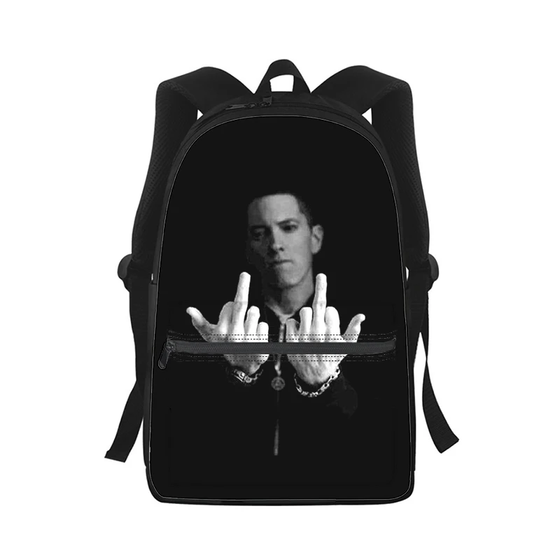 Eminem uomo donna zaino stampa 3D borsa da scuola per studenti di moda zaino per Laptop borsa a tracolla da viaggio per bambini