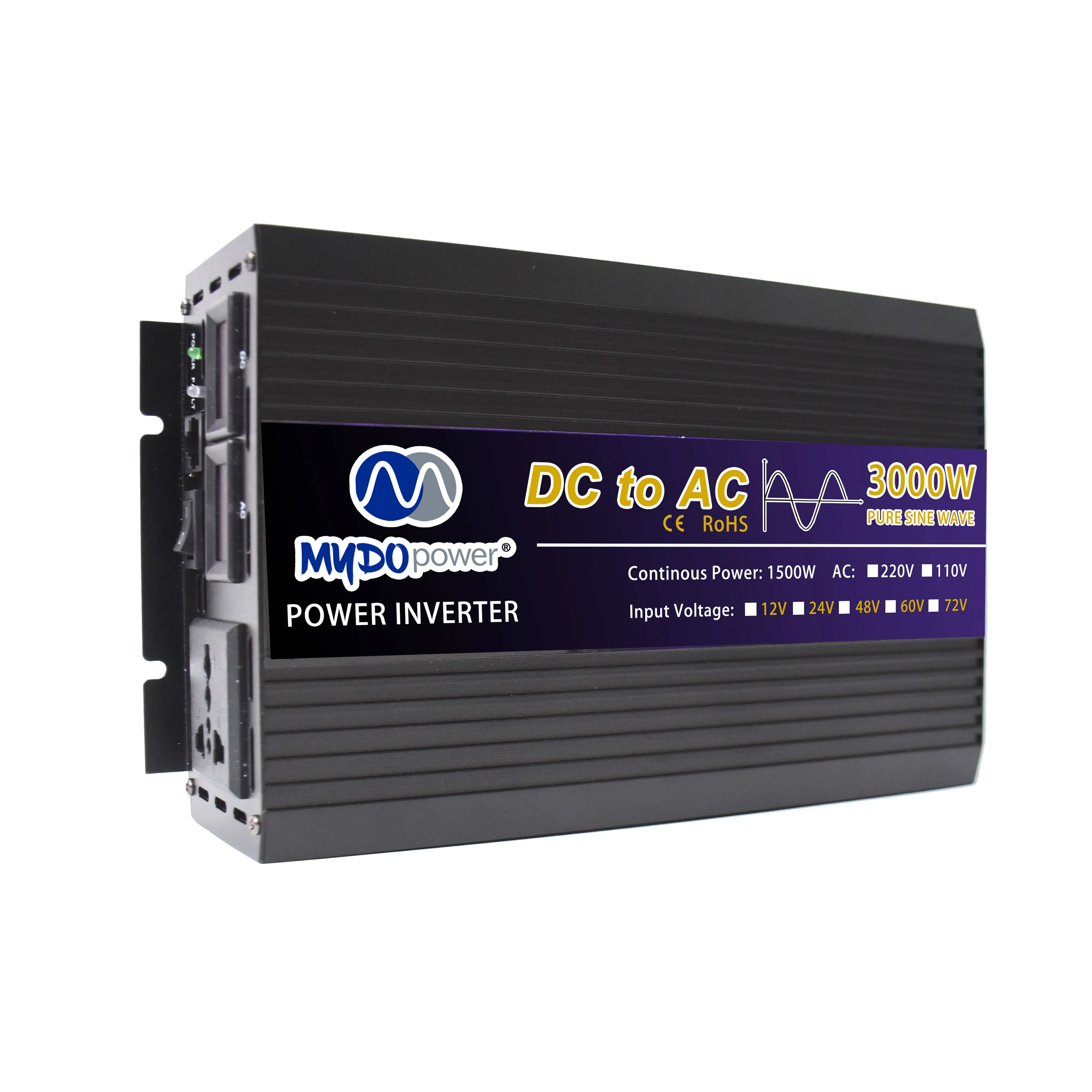 

3000W Inverter Converter Ac Input Power Dc Ac Power Inverter 110V 220V off Grid Power Inverter Portable