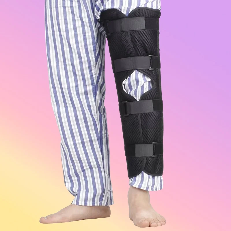 Orthopedic Leg Posture Corrector Knee Brace Support Pad Patella Knee Fixing Fractures Splint Guard Knee Support left right
