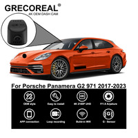 GRECOREAL 4K Dash Cam Front Rear WiFi Car Dual Dashcam APP Control Plug Play Compatible with Porsche Panamera Chassis G2 971