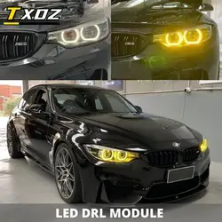 Yellow Lemon DRL For 2018 2019 2020 BMW M4 M3 F80 F82 F32 F34 F36 LED Headlight Non-Adaptive Angel Eyes Daytime Runing Light