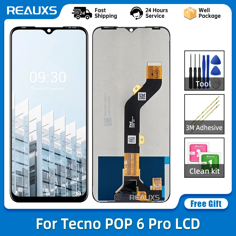6.56 شاشة لمس LCD لجهاز Tecno POP 6 Pro BE8: تقييم ونصائح للاستخدام