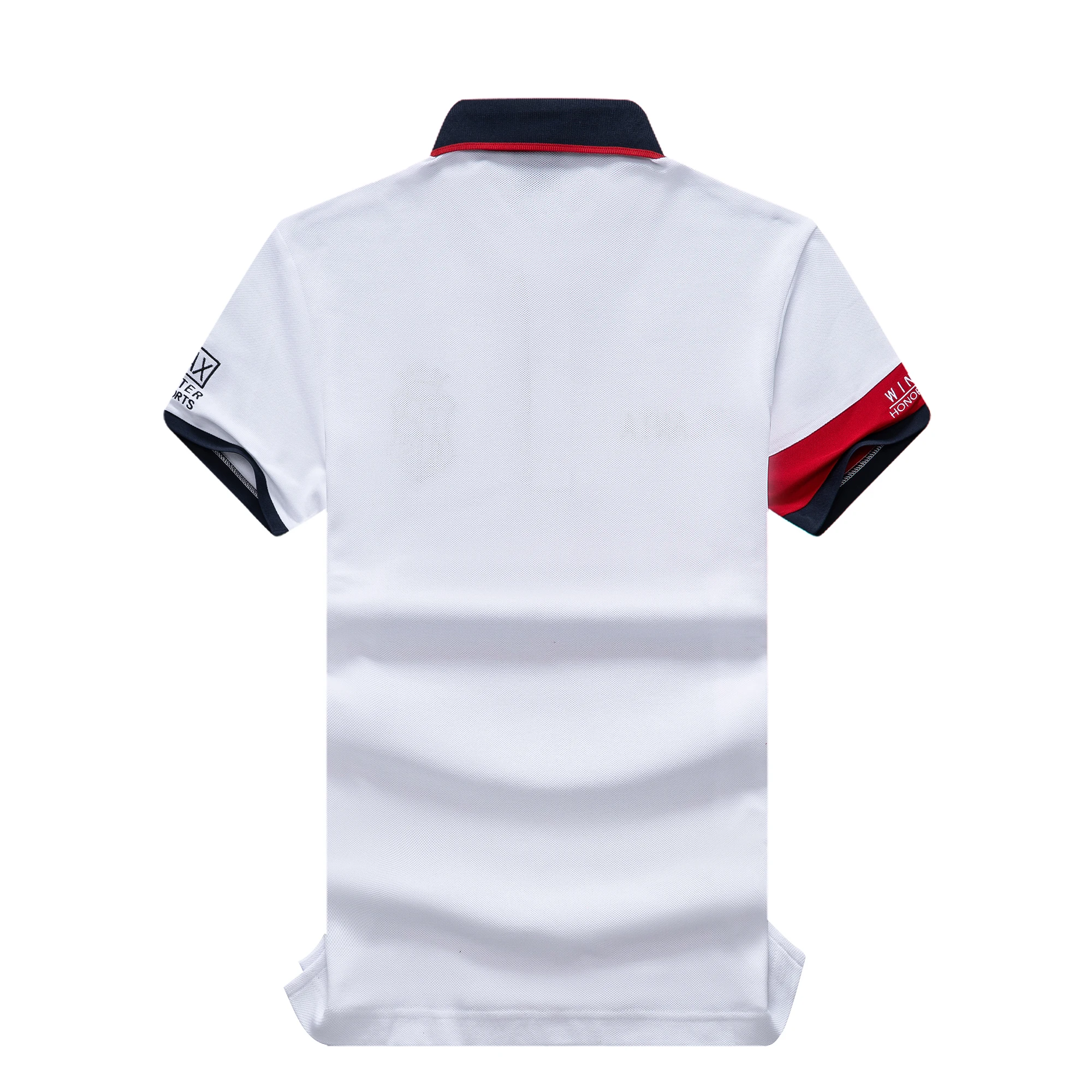 TS New Men's Polo Shirt Classic Atlanta Embroidery White Male Clothing Short-sleeved Loose Golf