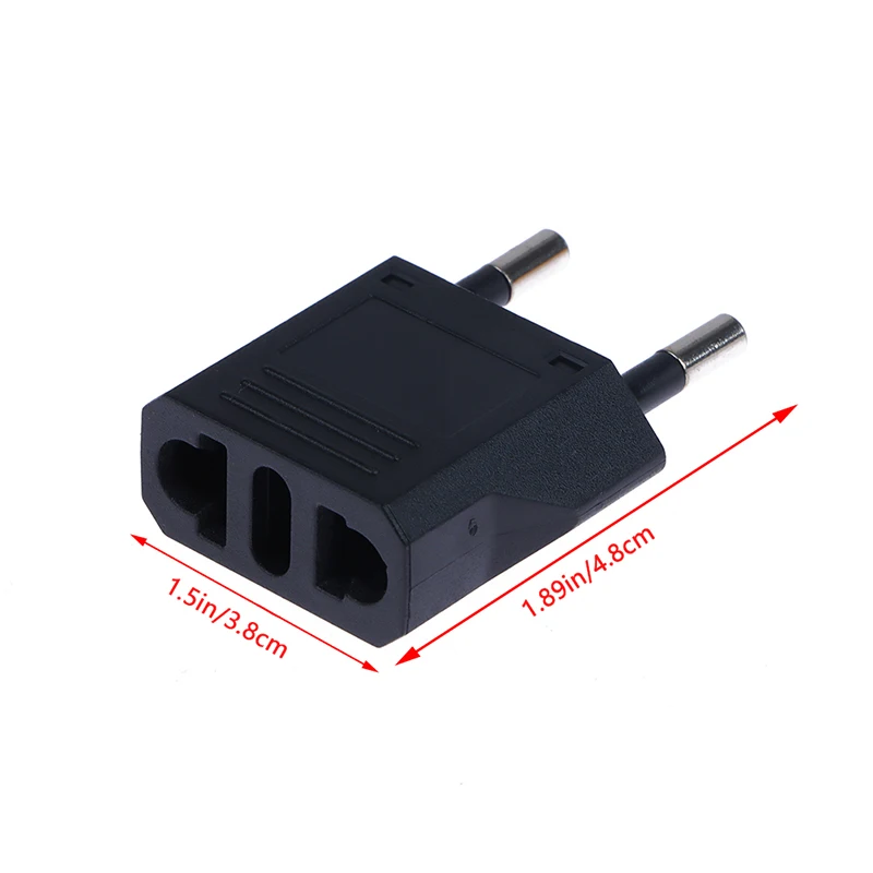 1Pc EU Euro KR Plug Adapter Converter US to EU Plug Adapter Travel KR Adapter Electric EU Plug Converter Power Socket