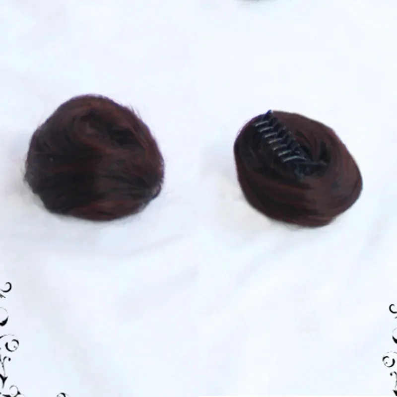 Tenten الاصطناعية قصيرة البني مع اثنين الكعك تأثيري أنيمي مقاومة للحرارة الشعر هالوين شعر مستعار للحفلات + Frk ؛ 3,c'5.b;8'