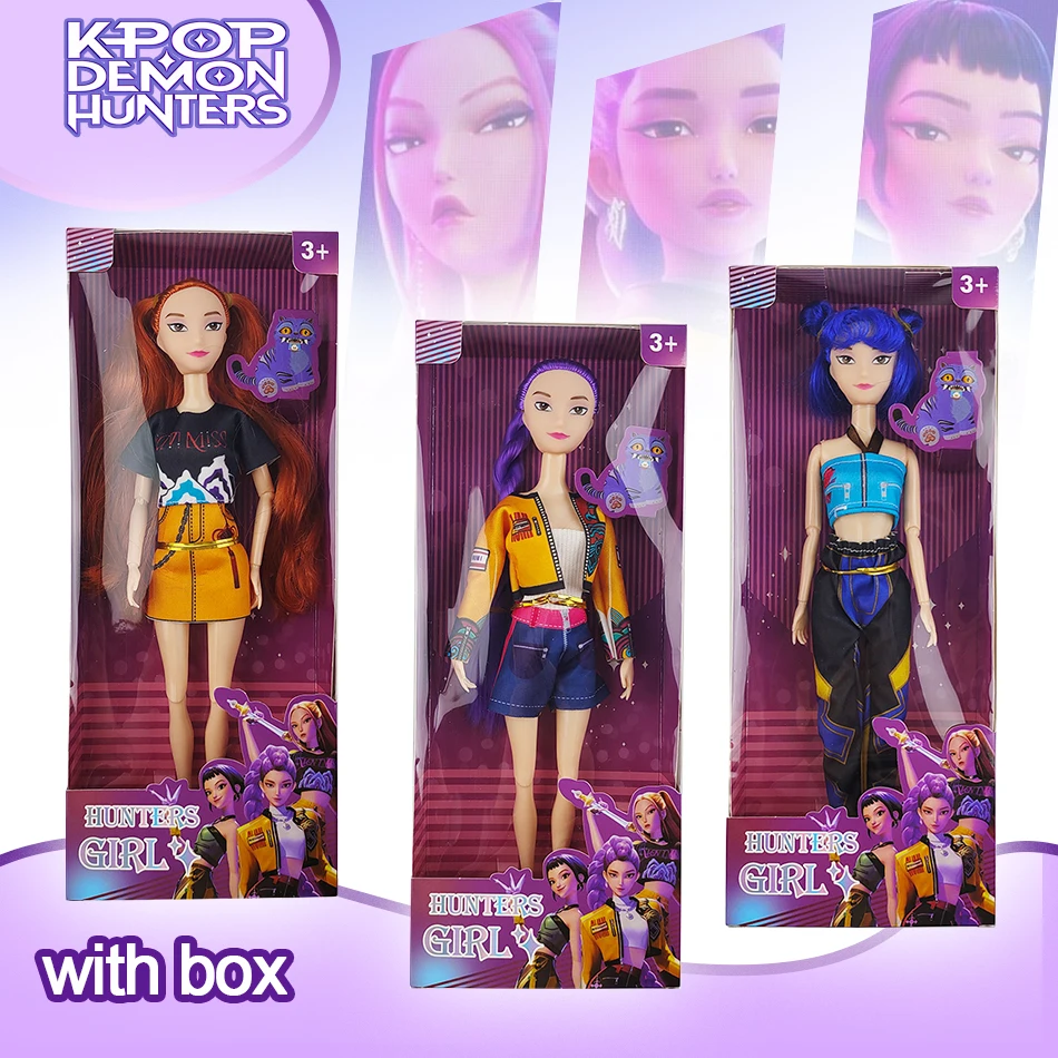 

2025 Горячие 3 модные куклы Kpop Devil Hunter Виниловые куклы Rumi Mira Zoey Рождественские подарки Подарки на день рождения Подарок на Хэллоуин Игрушки для девочек