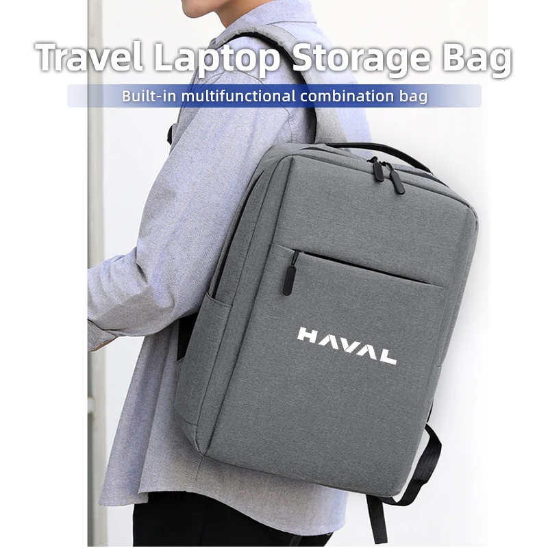 USB قابلة للشحن حقيبة مدرسية مقاوم للماء محمول على ظهره ل Haval H6 F7 Dargo M6 H9 H6S F7X Jolion X DOG XY H2 H3 H5 H7 H8 M4