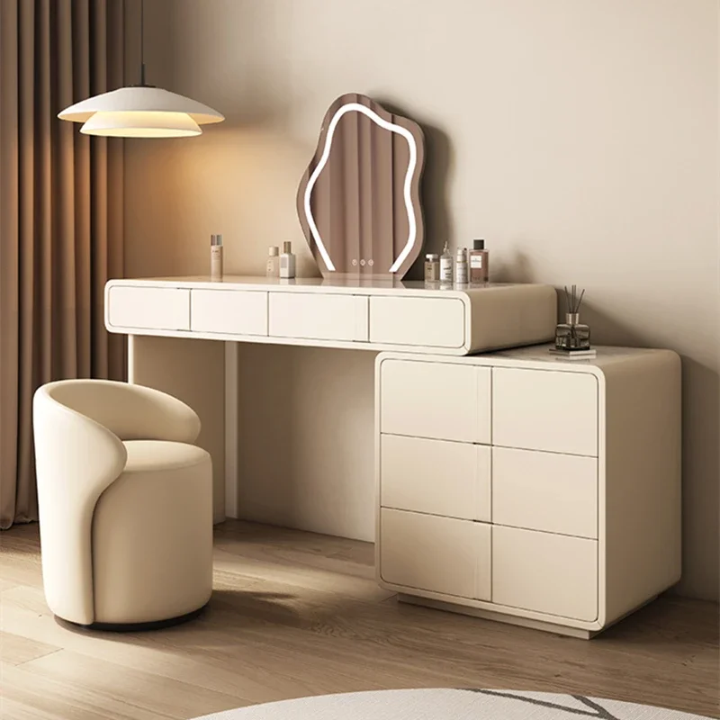 

Glass Top Vanity White Dresser Furniture Beauty Salon Toiletries Pink Cheap Clothes Room Nightstand Makeup Desk Chair Furniture
