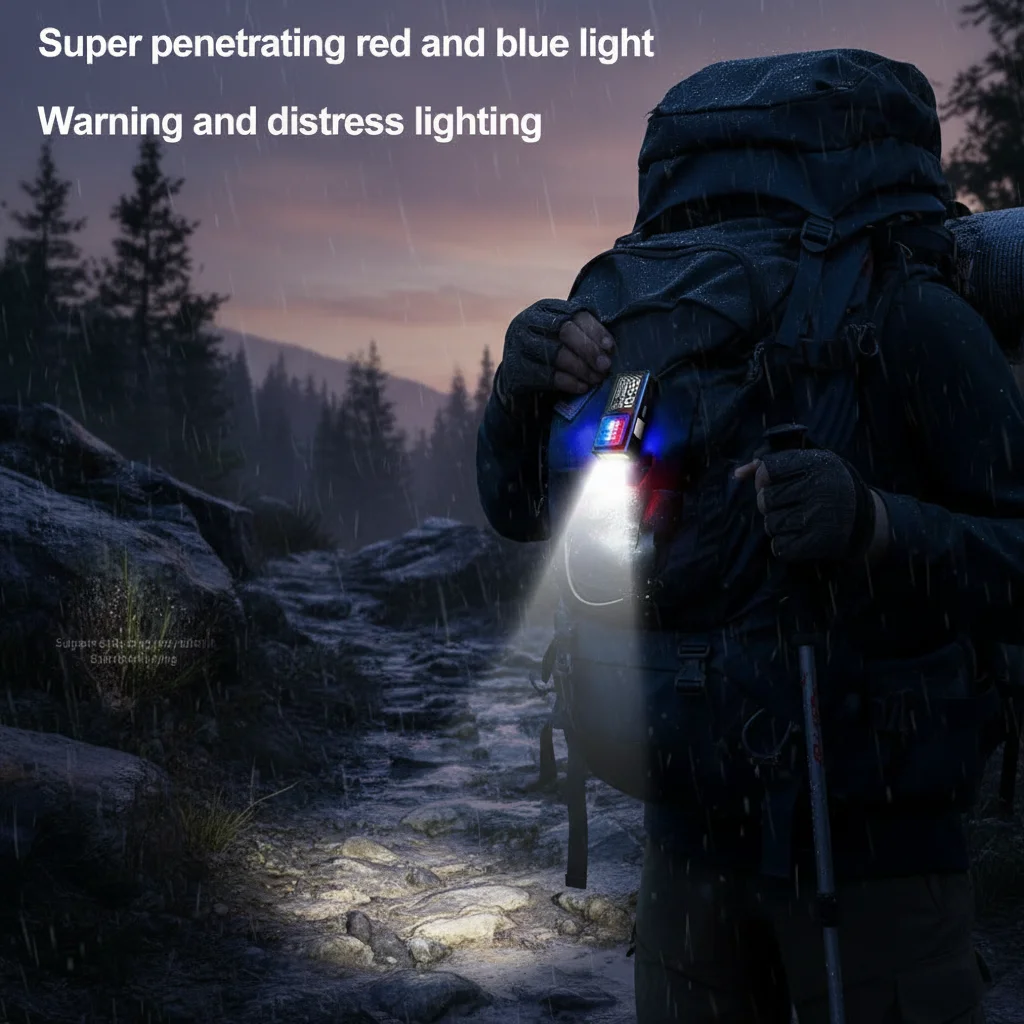 Mini Keychain Flashlight with Magnetic Attachment Pocket Light LED Keychain Flashlight with Type-C Charging For Emergency